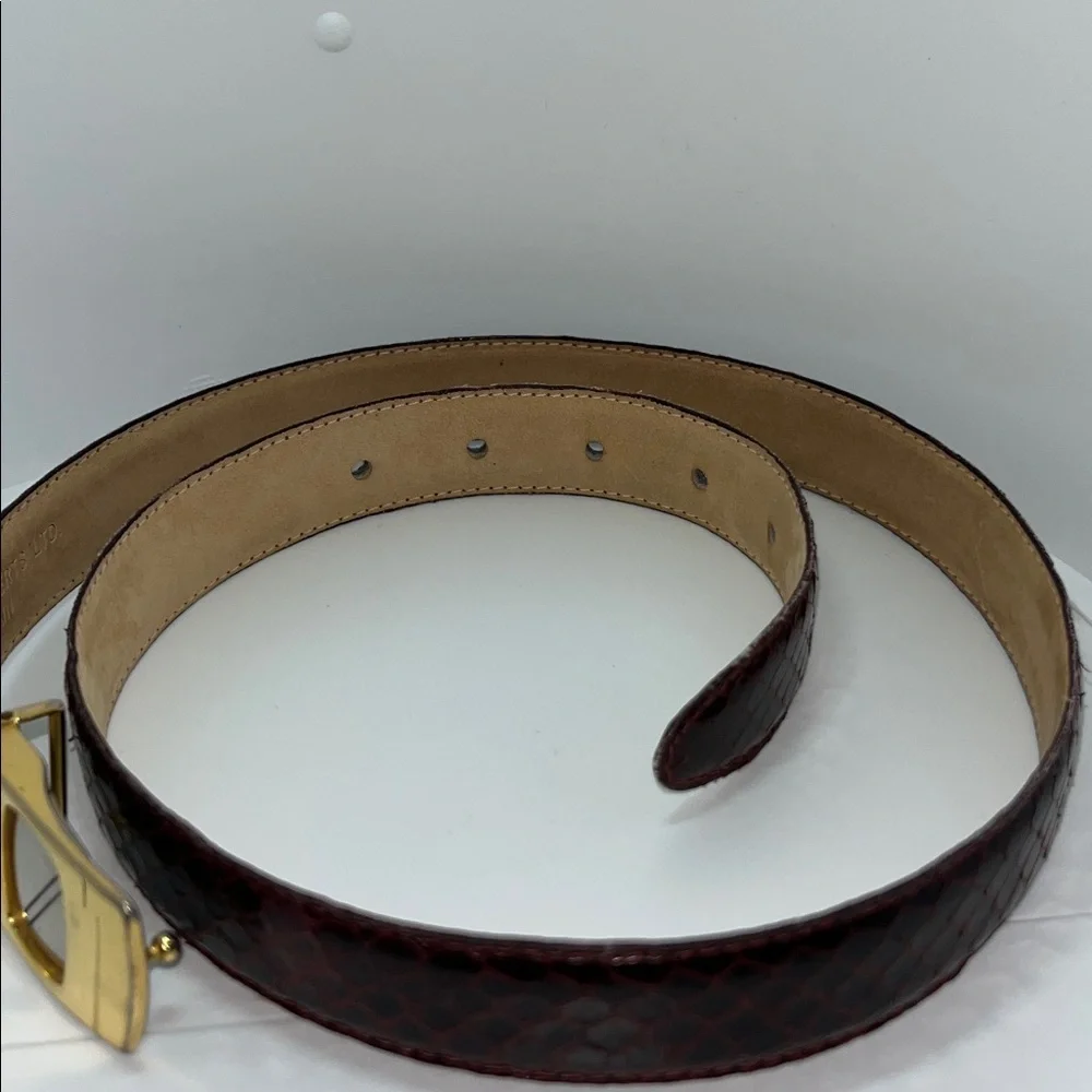 vintage snakeskin belt by Christopher Roberts